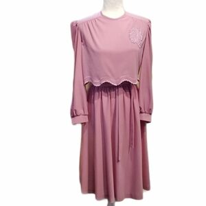 Vintage - Cathy Sue Dusty Rose‎ Dress